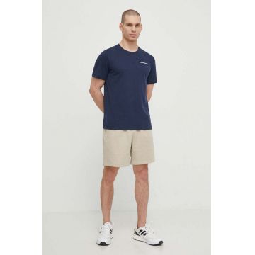 Peak Performance tricou barbati, culoarea albastru marin, neted