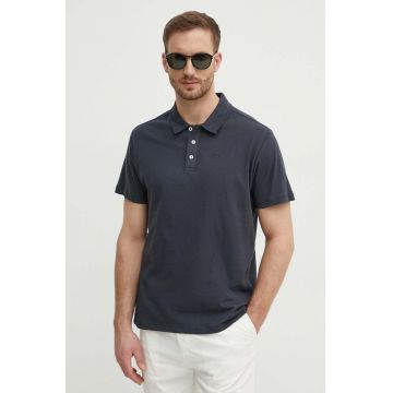 Pepe Jeans tricou polo din in culoarea gri, neted