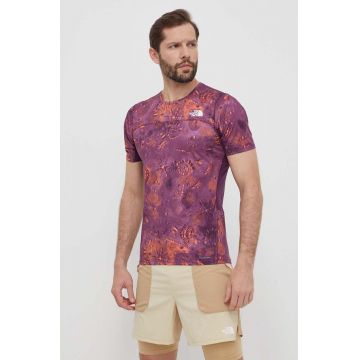 The North Face tricou sport Sunriser culoarea violet, modelator, NF0A84KNSI41