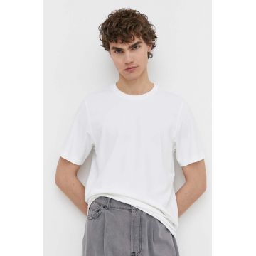 Theory tricou barbati, culoarea alb, neted