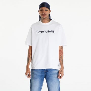 Tricou Tommy Jeans Logo Oversized Fit T-Shirt White