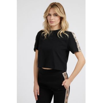 Tricou crop de bumbac - pentru antrenament