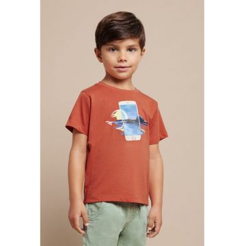 Tricou de bumbac cu imprimeu grafic