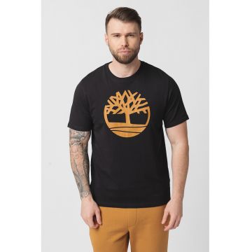 Tricou de bumbac cu logo Kennebec River Tree