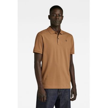 Tricou polo slim fit din material pique Dunda