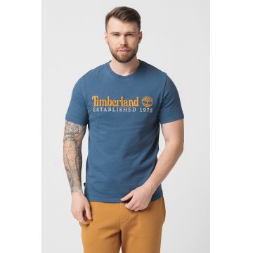 Tricou regular fit cu logo brodat