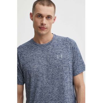 Under Armour tricou de antrenament culoarea gri, neted