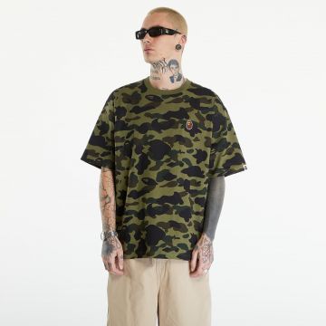 Tricou A BATHING APE 1St Camo One Point Tee リラックス Green