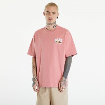 Tricou A BATHING APE Hand Draw Bape Relaxed Fit Tee Pink