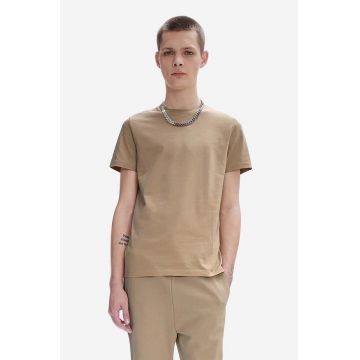 A.P.C. tricou din bumbac A.P.C. T-shirt Jimmy COBQX-H26504 BEIGE culoarea bej, uni COBQX.H26504-WHITE