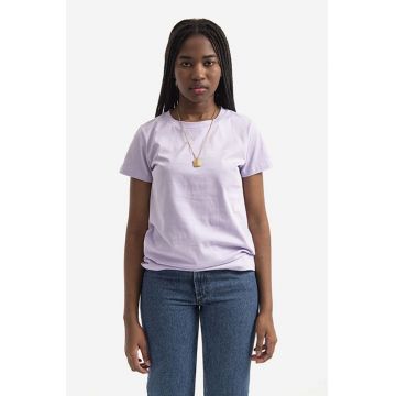 A.P.C. tricou din bumbac Item F culoarea violet COEOP.F26012-WHITE