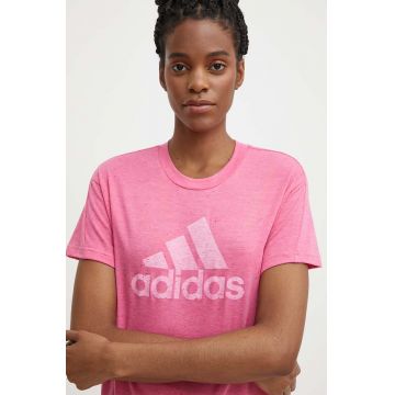 adidas tricou femei, culoarea roz, IS3631