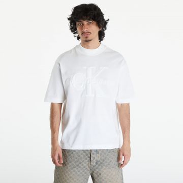 Tricou Calvin Klein Jeans Premium Monologo Tee White