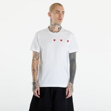 Tricou Comme des Garçons PLAY Short Sleeve Logo Print T-Shirt UNISEX White