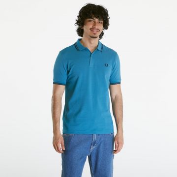 Tricou FRED PERRY Twin Tipped Shirt Ocean/ Navy