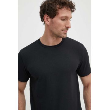 Geox tricou M4510K-T3098 barbati, culoarea negru, neted