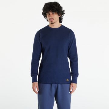 Tricou Nike Life Men's Long-Sleeve Heavyweight Waffle Top Obsidian/ Dark Obsidian/ Obsidian