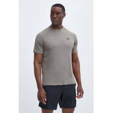 Under Armour tricou de antrenament culoarea verde, neted, 1326413