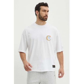 Champion tricou din bumbac barbati, culoarea alb, cu imprimeu, 219999