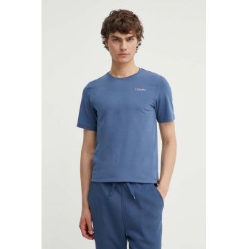 G-Star Raw tricou barbati, culoarea alb, neted