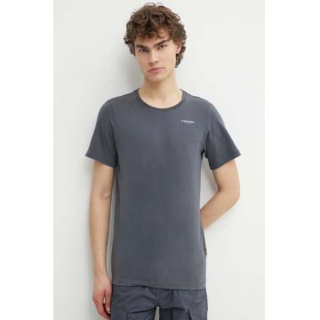 G-Star Raw tricou barbati, culoarea gri, neted