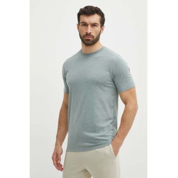 Helly Hansen tricou barbati, culoarea verde, melanj