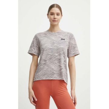 Helly Hansen tricou sport Lifa Active Solen culoarea roz