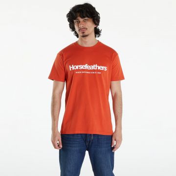 Tricou Horsefeathers Quarter T-Shirt Orange Rust