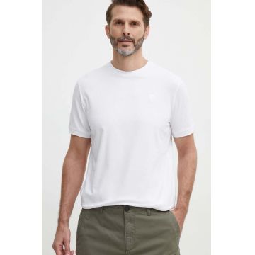 Karl Lagerfeld tricou bărbați, culoarea alb, uni, 542221.755055