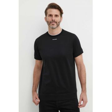 Karl Lagerfeld tricou din bumbac bărbați, culoarea negru, uni, 542200.755002