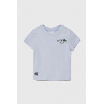 Lacoste tricou de bumbac pentru copii cu imprimeu