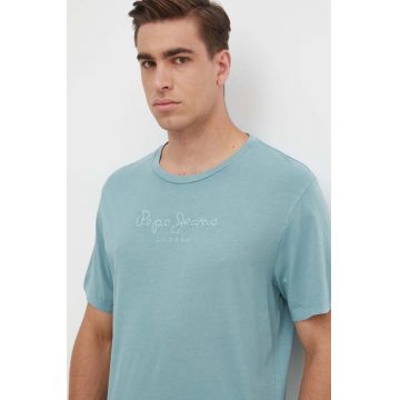 Pepe Jeans tricou din bumbac barbati, cu imprimeu