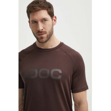 POC tricou de ciclism Reform Enduro culoarea maro, cu imprimeu