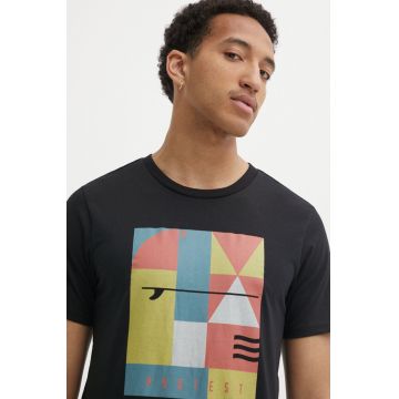 Protest tricou Prtwelby barbati, culoarea negru, cu imprimeu, 1712243