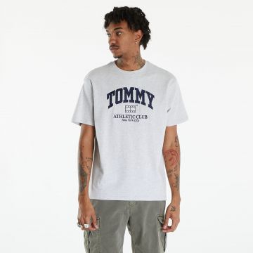 Tricou Tommy Jeans Varsity Logo T-Shirt Silver Grey