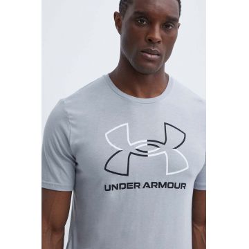 Under Armour tricou barbati, culoarea gri, modelator