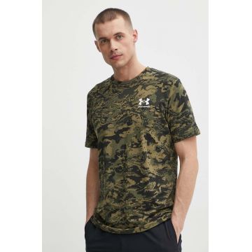 Under Armour tricou de antrenament culoarea verde, modelator