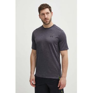 Under Armour tricou de antrenament Tech Vent culoarea gri, melanj